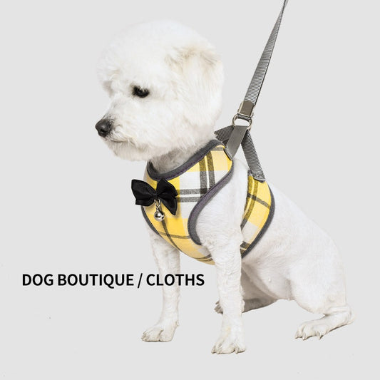 Small Dog And Cat Breathable Vest Chest And Back Pet Leash
