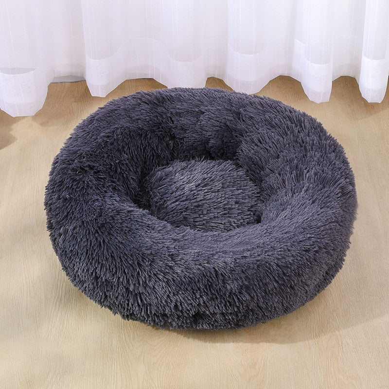 Dog Bed Super Soft Washable Long Plush Pet Kennel Deep Sleep Dog House Velvet Mats Sofa For Dog Basket Pet Cat Bed