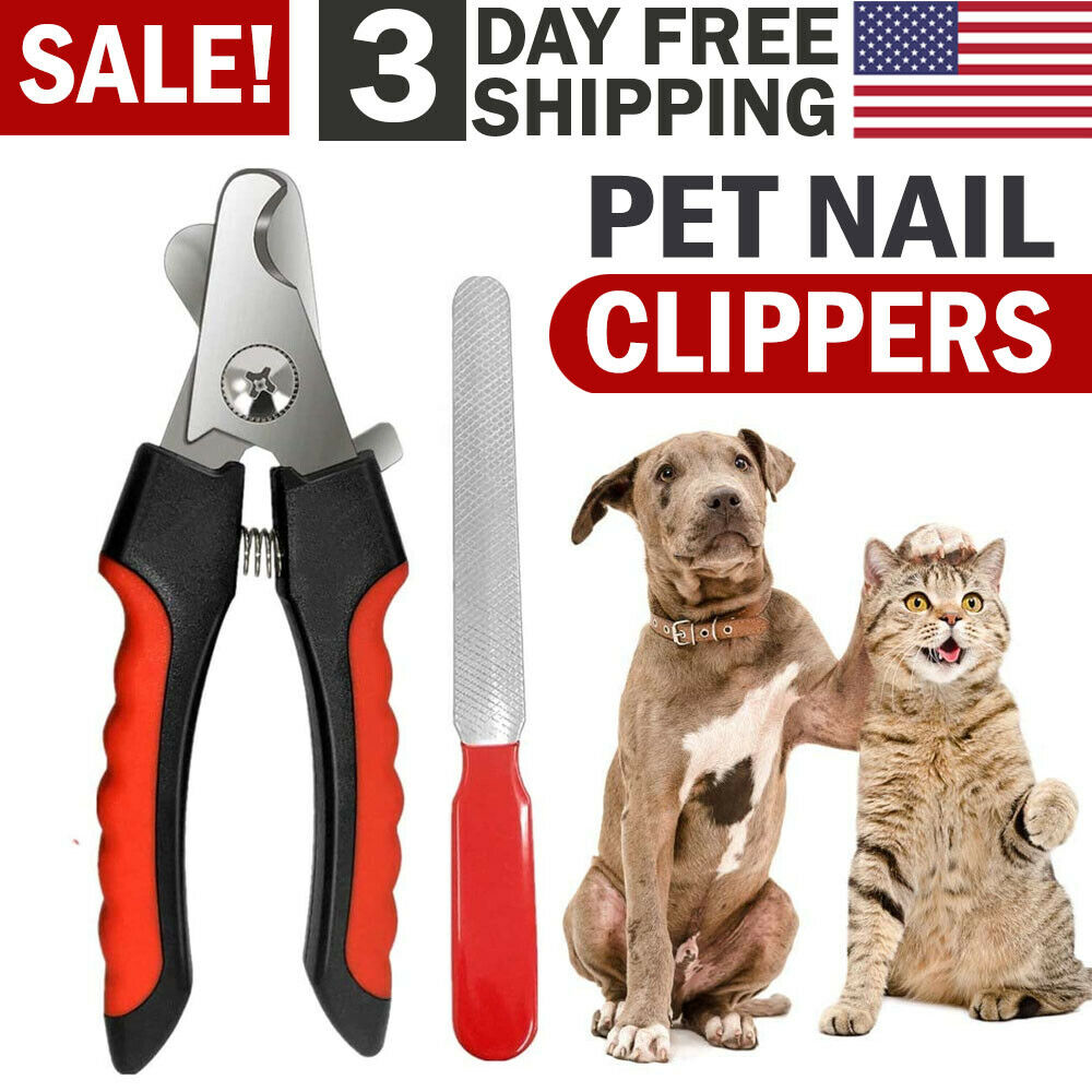 Dog Nail Clippers With Safety Guard Razor