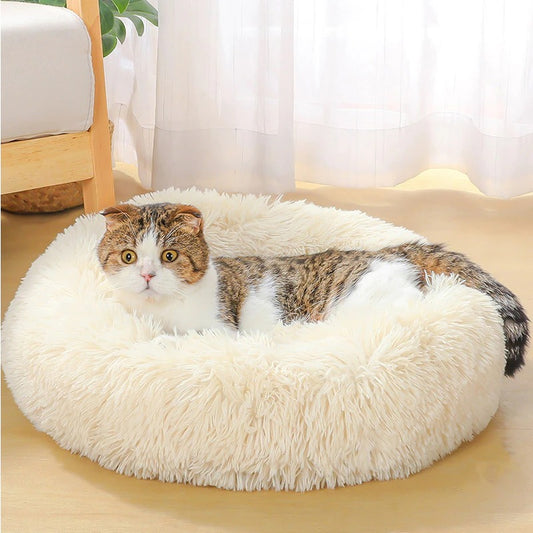 Dog Bed Super Soft Washable Long Plush Pet Kennel Deep Sleep Dog House Velvet Mats Sofa For Dog Basket Pet Cat Bed